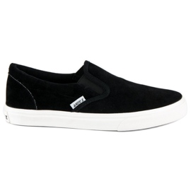 Andy Z Slipons i sort ruskind