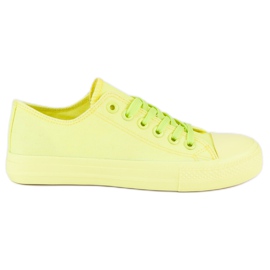SHELOVET Gule Sneakers På Indbindingen
