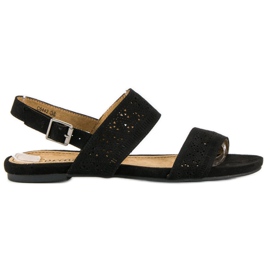 Corina Ruskinds flade sandaler sort