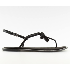Sorte sandaler til kvinder flip-flops 17715 Negro