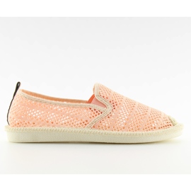 Pink mesh espadriller 35503 Rosa lyserød