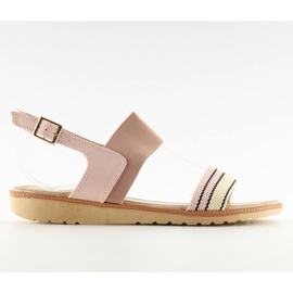 Pink damesandaler J1024-A4 pink lyserød