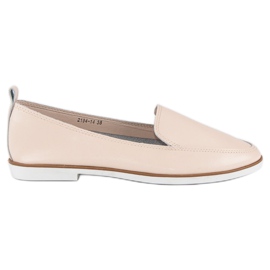 Mazaro Loafers i beige læder