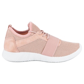 Pink slip-on sportssko lyserød