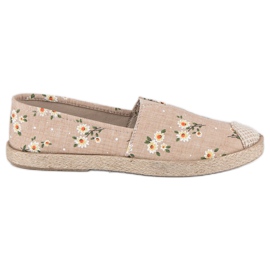 Vices Espadriller med skruestik til blomster brun