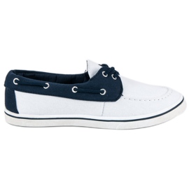 McKey Moderigtige marine loafers hvid