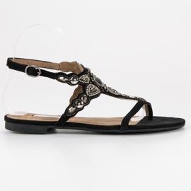 Corina Elegante flip-flops sort grå