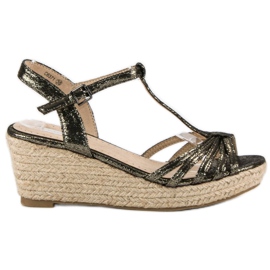 Corina Wedge espadrilles sandaler grå