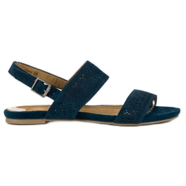 Corina Ruskinds flade sandaler blå
