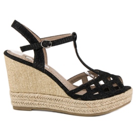 Corina Komfortable kilesandaler sort
