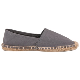 Grå espadriller