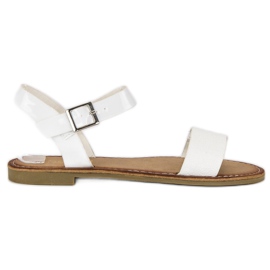 Comer Elegante hvide sandaler