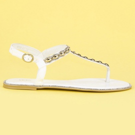 Vices Elegante flip-flops skruestik hvid