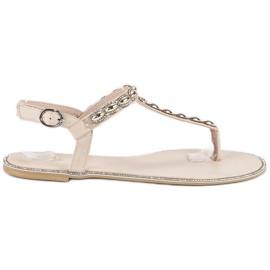 Vices Elegante flip-flops skruestik brun