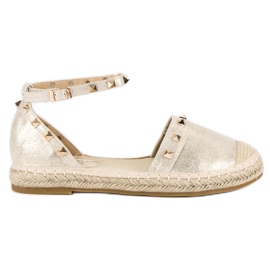 Fama Guld espadrillesandaler gylden