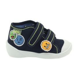 Befado 212p054 marineblå sneakers hjemmesko grøn marine blå