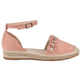 Lyserøde espadriller
