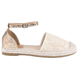 Nio Nio Blonde espadriller brun gul