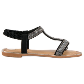 Juliet Elegante sandaler med elastik sort