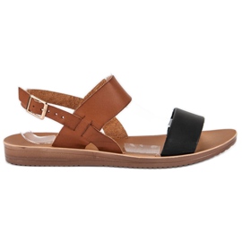 Casual sandaler sort brun