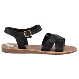 Anesia Paris Dame sorte sandaler