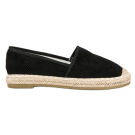 Bestelle Gennembrudte sorte espadriller