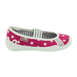 Befado børnesko ballerinaer hjemmesko 193x063 hvid lyserød