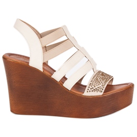 Renda Lette kilesandaler brun