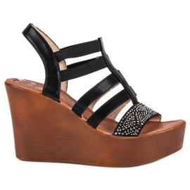 Renda Lette kilesandaler sort