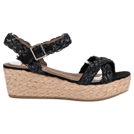 Corina Sorte espadrillesandaler