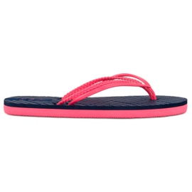 Ax Boxing Gummi flip-flops blå lyserød
