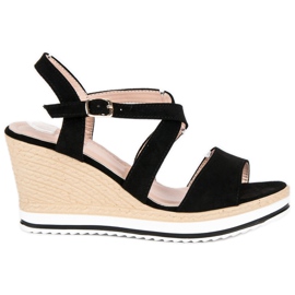 Anesia Paris Sorte kilesandaler