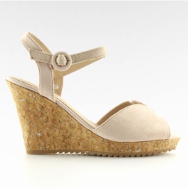 Beige kilesandaler 3811-13 beige