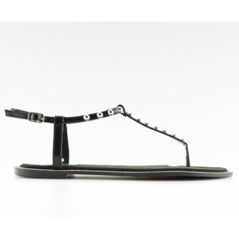 Sorte sandaler flip-flops 17716 negro