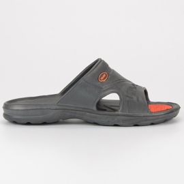 Grå gummi flip-flops