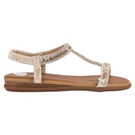 Renda Elegante slip-on sandaler gul