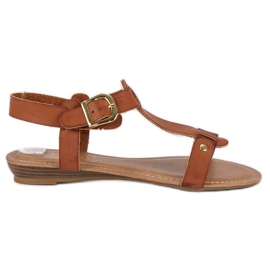 Komfortable brune sandaler