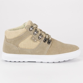 Invito Læder sneakers over ankelen beige