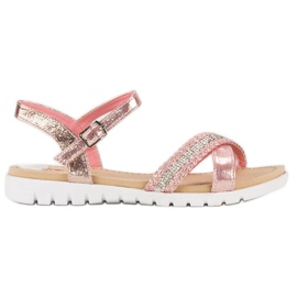Top Shoes Pink flade sandaler lyserød
