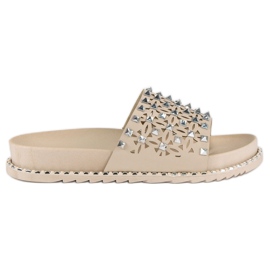 Rock beige hjemmesko