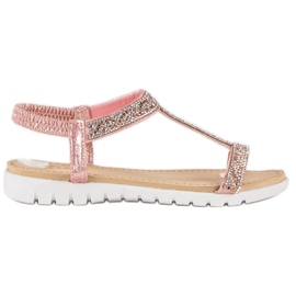 Juliet Komfortable elastiske sandaler lyserød