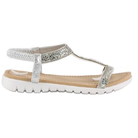 Juliet Komfortable elastiske sandaler grå