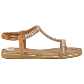 Juliet Kamel flade sandaler brun