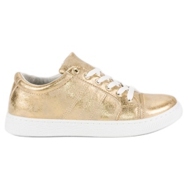 Sport Golden Knotted Sneakers gylden