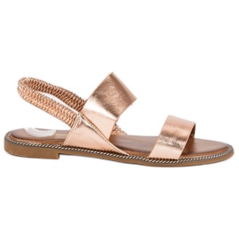 Renda Pink sandaler med elastik lyserød
