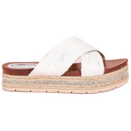 Hvide espadriller flip flops