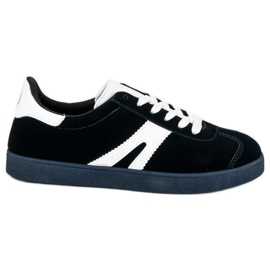 MCKEYLOR Sneakers i ruskind hvid marine blå