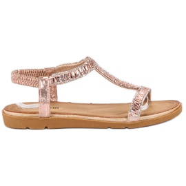 Queen Vivi Pink sandaler med et elastikbånd lyserød