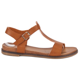 Licean Brune sandaler med spænde