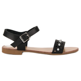 Licean Sorte sandaler til sommer
